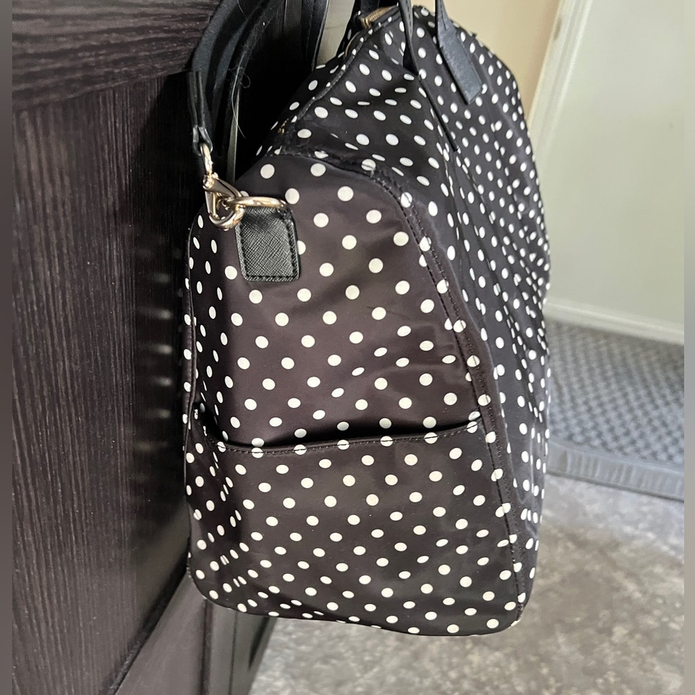 Kate Spade Black and White Polka Dot Travel Bag - Picture 4 of 8